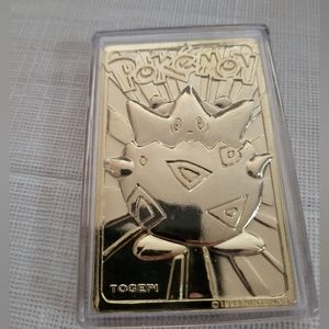 Pokemon Togepi 23k Gold-plated Trading Cards by Burger King